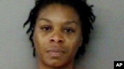 Foto Sandra Bland saat ditahan oleh departemen sheriff Waller County sheriff di Hempstead, Texas (13/7).