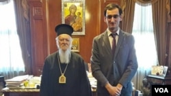 მსოფლიო პატრიარქი ბართლომეოსი და თეოლოგი გურამ ლურსმანაშვილი