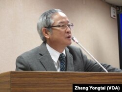 台湾执政党国民党立委林郁方 (美国之音张永泰拍摄)