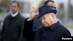 FILE - Islam Karimov, who died in 2016, ruled Uzbekistan for 27 years.