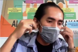 Ferdi Kurnianto dari Aliansi Masyarakat Adat Nusantara (AMAN) Kalteng. (foto: VOA)