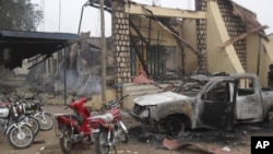 Wani bangaren ofishin ‘yan sanda da aka kaiwa hari.