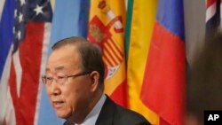 반기문 유엔 사무총장이 지난 9월9일 뉴욕 유엔본부에서 기자회견을 열고 이 날 북한이 실시한 핵실험을 강력히 비난했다.