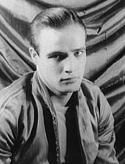 Portrait of Marlon Brando from the play "A streetcar named desire"