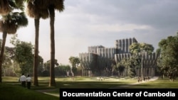 គំរូប្លង់​នៃ​វិទ្យាស្ថាន​ស្លឹក​រឹត (រូបថត​ផ្តល់​ឲ្យ​ដោយ​មជ្ឈមណ្ឌល​ឯកសារ​កម្ពុជា)