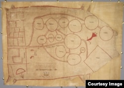 This map, circa 1721, is a guide to the trade war among Native Americans and European settlers in the early 18th Century. (From "A History of America in 100 Maps"/Courtesy of The British Library)