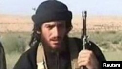 Islamic State spokesman Abu Muhammad al-Adnani, reportedly killed Tuesday, is pictured in this undated handout photo, courtesy the U.S. Department of State.