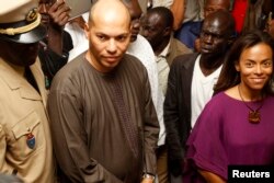 FILE - Karim Wade is seen in Dakar in a February 26, 2012, photo.