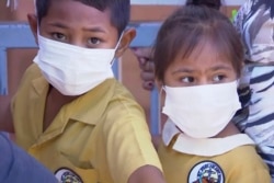 Pada November 2019 ini, gambar dari video, seorang anak mendapat vaksinasi campak di sebuah klinik kesehatan di Apia, Samoa. (Foto: AP)