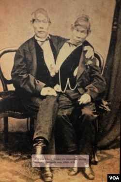 The Siamese Twins, Eng and Chang Bunker.