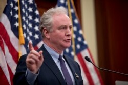 រូបឯកសារ៖ ​លោក Chris Van Hollen សមាជិក​ព្រឹទ្ធសភា ថ្លែង​អំពី​ការ​សម្លាប់​អ្នក​កាសែត Jamal Khashoggi កាល​ពី​ខែមករា ២០១៩។