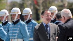 Bekir Bozdag, Turkey's Justice Minister is pictured at the Presidential Palace in Ankara, April 16, 2016.