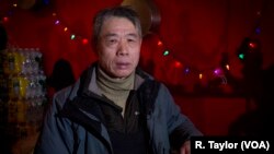 Aimin Liu, 59, says he is able to continue delivering meals because of his e-bike. “My legs are no good,” he tells VOA. “I’m not capable of riding a regular bike.”