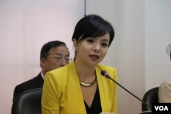 加拿大世界小姐林耶凡（美国之音杨明拍摄 ）