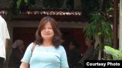 Nguyen Thi Nga, wife of jailed Vietnamese writer Nguyen Xuan Nghia. Photo: Nguyen Thi Nga, date unknown