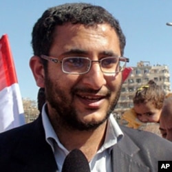 Physician Ahmad Shamseldin, at Tahrir Square wants to see all members of the old government replaced, February 18, 2011