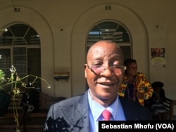 Ziyambi Ziyambi, shown in July 2017, is a parliament member of the ruling ZANU-PF party. He says he sees nothing wrong with the new law that allows President Robert Mugabe to handpick Zimbabwe’s top judges.