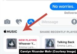 iMessage Share Music