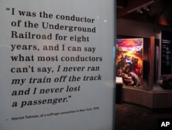 The new Harriet Tubman Underground Railroad Visitor Center in Church Creek, Md, on Friday, March 10, 2017, help tell the story of Tubman, who was born about 10 miles away. (AP Photo/Brian Witte)