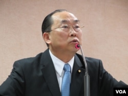 执政党国民党立委詹凯臣 (美国之音张永泰拍摄)