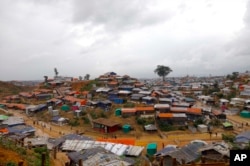 FILE - A view of the Kutupalong Rohingya refugee camp in Cox's Bazar, Bangladesh, June 2, 2018.