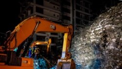 Yadda ake gudanar da ayyukan ceto a wurin da gini ya rushe a Legas (Facebook/Gwamnatin Legas)