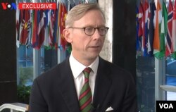 U.S. Special Representative for Iran Brian Hook speaks to VOA Persian, Dec. 18, 2018.