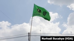 Bendera PPP berkibar di Yogyakarta (foto: VOA/Nurhadi Sucahyo)