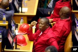 Julius Malema, le chef de file de l'EFF.