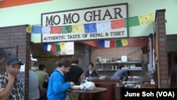 Momo Ghar is just a counter and two tiny tables but it has a big reputation, No. 1 in Columbus, Ohio, on Yelp.
