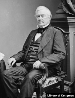 Millard Fillmore portrait by Matthew Brady, circa 1860.
