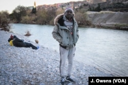 Salah Baker Alam, from Darfur in Sudan, is seen in Ventimiglia, Italy. Alam has tried unsuccessfully to cross into France five times, but says he will not give up.
