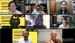 AE Priyono Democracy Forum, Islam dan Demokrasi Kebebasan Individual dan Keadilan Sosial di Indonesia, Jumat, 16 Oktober 2020. (Foto: screenshot)