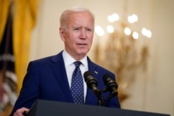 Presiden AS Joe Biden di Gedung Putih, Washington, D.C. (AP Photo/Andrew Harnik)