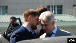 ჩეჩნეთის ლიდერი რამზან კადიროვი და გროზნოს მერი