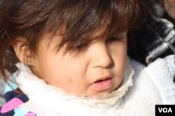 Islamic State militants did not believe Khalifa was pregnant until she gave birth to her daughter a few weeks after she was kidnapped. But it didn't matter that she was married; she was sold as a sex slave anyway. Khalifa's daughter is pictured near Dohuk, Kurdistan, Iraq, Nov. 25, 2016. (H. Murdock/VOA)