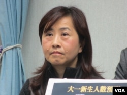 国民党文化传播委员会主委林奕华（美国之音张永泰拍摄）