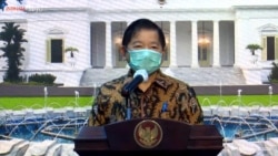 Kepala Bappenas Suharso Monoarfa dalam telekonferensi pers di Istana Kepresidenan Jakarta, Kamis (5/11) memperkirakan perekonomian Indonesia akan tumbuh lima persen pada 2021 (Foto: VOA)