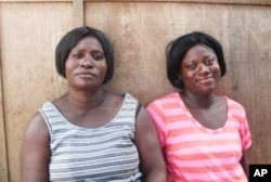 Comfort Biney and daughter Victoria Arthur