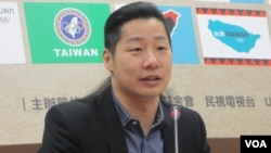 台湾在野党时代力量立委林昶佐(美国之音张永泰拍摄)