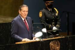 Panama's President Laurentino Cortizo speaks at the 76th session of the United Nations General Assembly at U.N. headquarters in New York, U.S., September 23, 2021