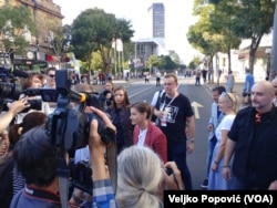 Beogradskom Prajdu prisustvovala je i premijerka Srbije Ana Brnabić, Foto: VOA