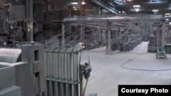 Riverdale can make thousands of different kinds of mesh out of steel and other materials. It draws steel rods through ever smaller openings until it gets wire of just the right thickness.