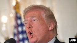 川普2018年4月14日宣布空袭叙利亚化武目标（法新社）