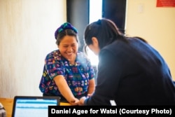 A nurse at Wuqu' Kawoq (Maya Health Alliance) evaluates a patient in Guatemala.