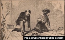 Illustration for The Celebrated Jumping Frog of Calaveras County by Mark Twain