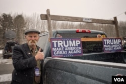 唐纳德·川普的支持者。（美国之音记者方正拍摄）