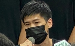 民主派立法会初选超级区议会胜选人、荃湾区议员岑敖晖 （美国之音/汤惠芸）