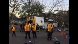 田纳西校车翻车六童死亡 司机被捕