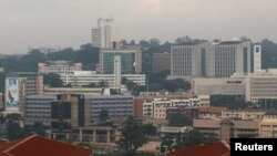 Une vue générale sur la capitale de l'Ouganda, Kampala, le 4 juillet 2016.